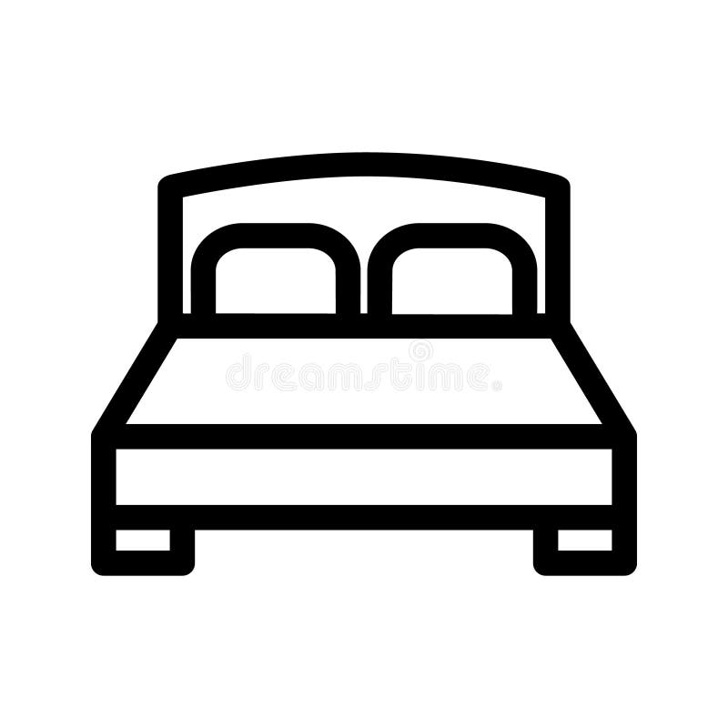 Bed icon vector. bedroom illustration symbol. hotel logo or sign. For web or mobile. Bed icon vector. bedroom illustration symbol. hotel logo or sign. For web or mobile.