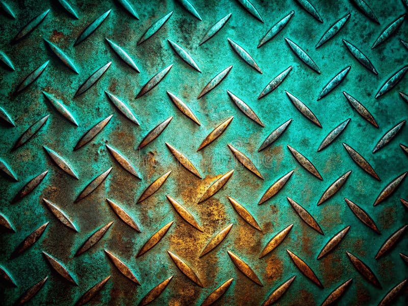 引人注目的抽象色调背景，以复古的生锈菱形板轮廓为特色，非常适合现代设计 向量例证