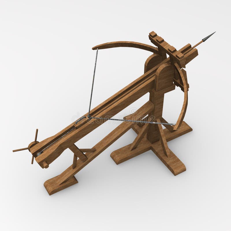 3d render of ballista siege. 3d render of ballista siege