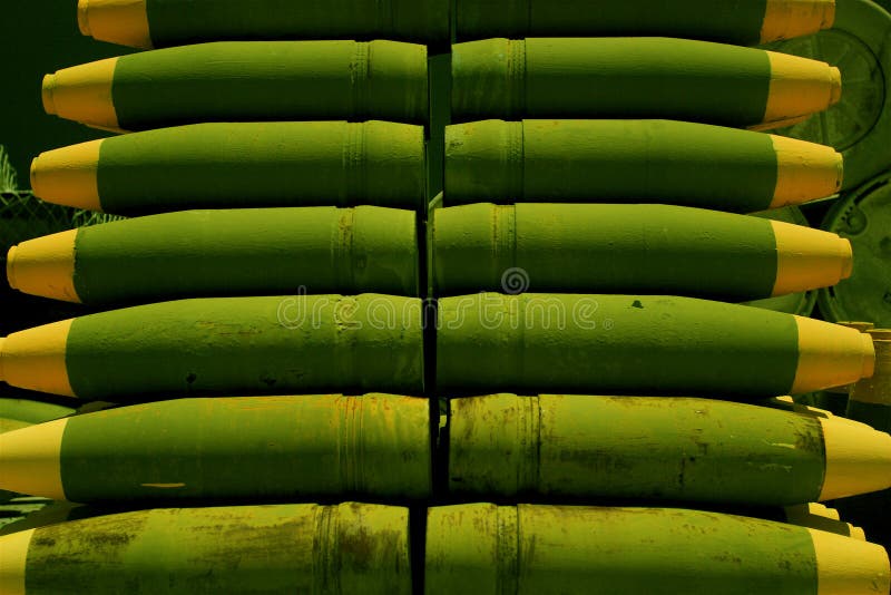 Battleship Ammunition on deck. Battleship Ammunition on deck