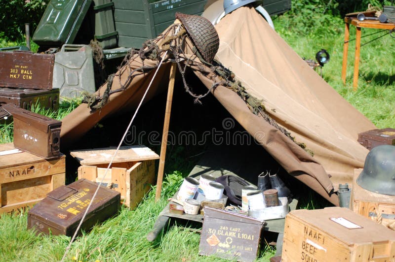 WWII tent and ammo boxes 303 7.62 nato tins boxes jerry can hat helmet relics stretcher nafi tins. WWII tent and ammo boxes 303 7.62 nato tins boxes jerry can hat helmet relics stretcher nafi tins