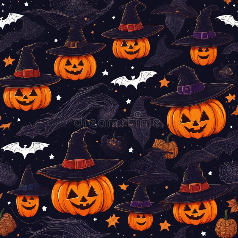 Ai generated a Halloween composition with pumpkins, bats, and broomsticks. Ai generated a Halloween composition with pumpkins, bats, and broomsticks