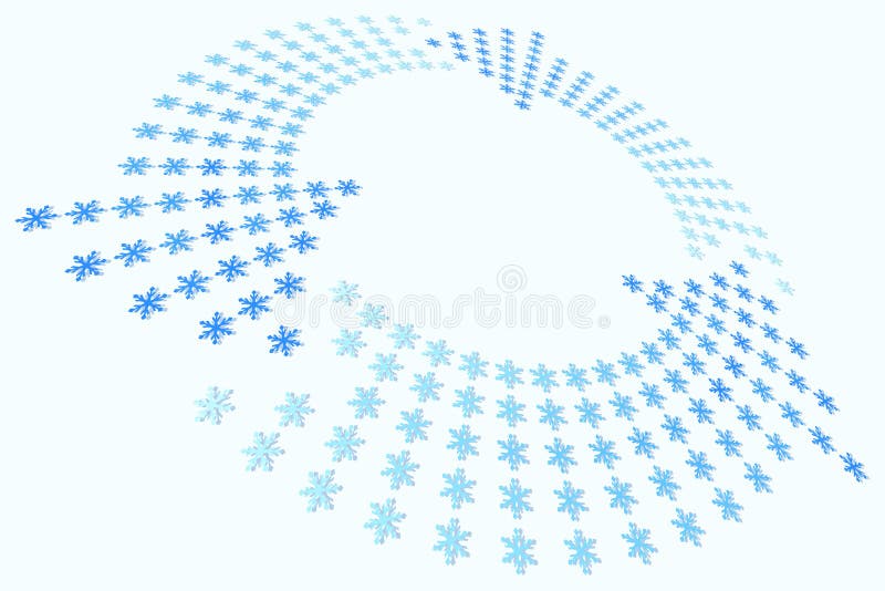 Vector illustration of Snowflake Loop. Vector illustration of Snowflake Loop