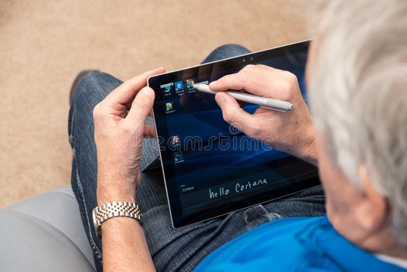 Microsoft Surface Pro 4 with a pen stylus and keyboard , blank screen. Microsoft Surface Pro 4 with a pen stylus and keyboard , blank screen