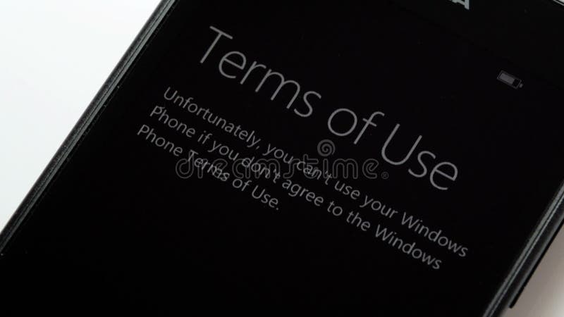 微软视窗电话-接受使用条款