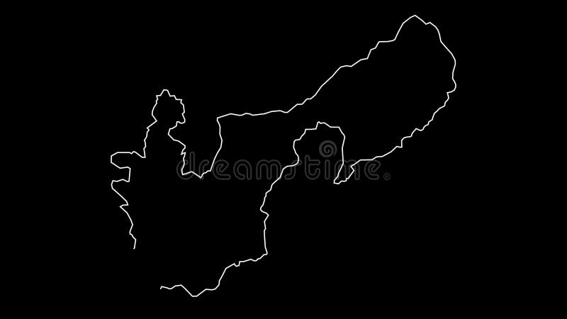 德国城市地图轮廓动画 股票视频