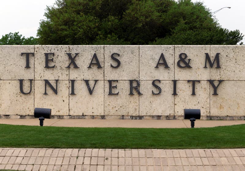 College Station, TX, USA - April 3, 2015: An entrance to Texas A&M University. Texas A&M University is a public research university located in College Station, Texas. College Station, TX, USA - April 3, 2015: An entrance to Texas A&M University. Texas A&M University is a public research university located in College Station, Texas.