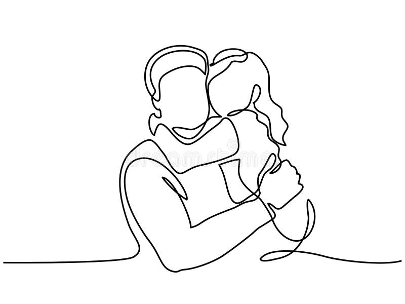 快乐的年轻父亲和他的小女儿 向量例证