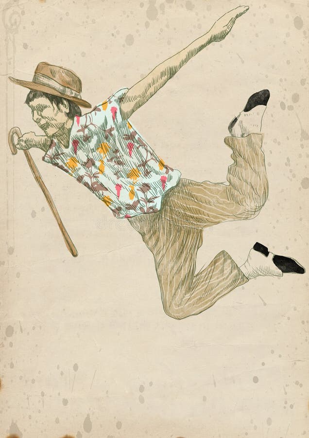 快乐的年轻男子 皇族释放例证