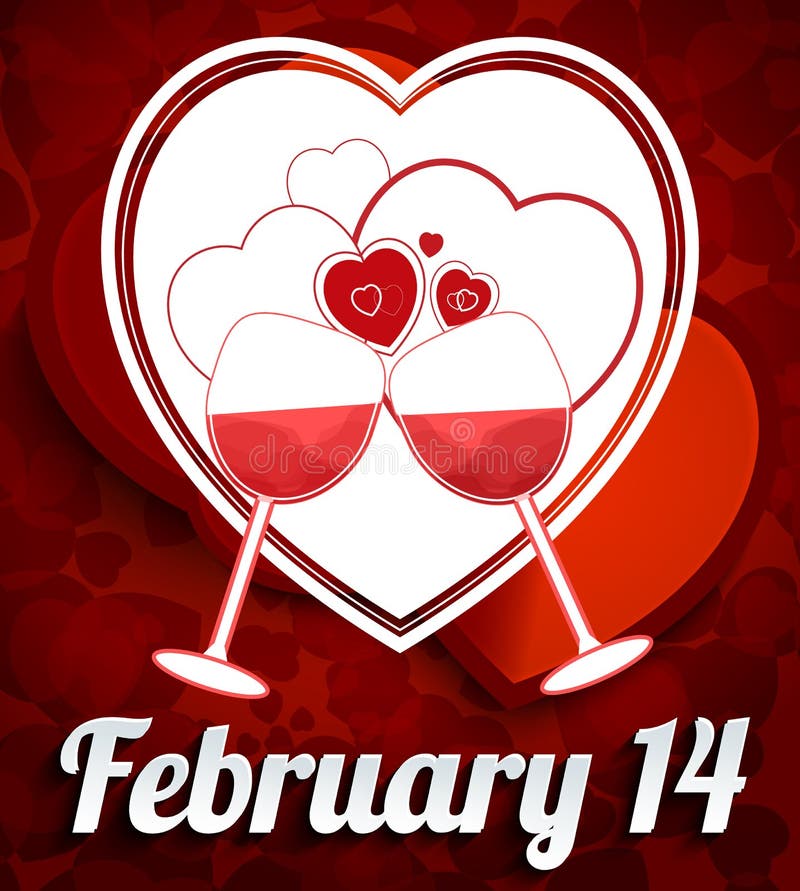 快乐情人节 皇族释放例证