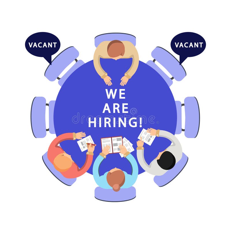 我们聘用例证 HR,补充传染媒介概念 库存例证 我们聘用例证 HR,补充传染媒介概念 库存例证