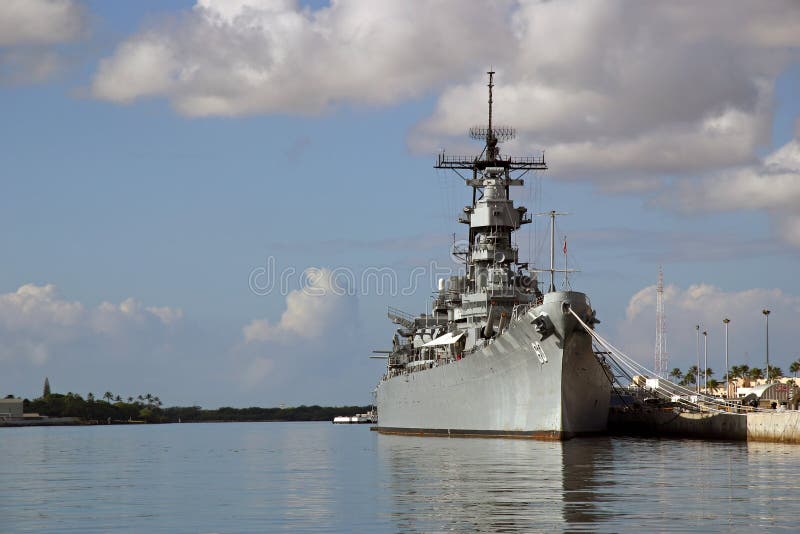 Battleship Missouri Memorial at Pearl Harbor in Honolulu on the island of O'ahu. Japan surrendered aboard the deck to end WW2. Battleship Missouri Memorial at Pearl Harbor in Honolulu on the island of O'ahu. Japan surrendered aboard the deck to end WW2.