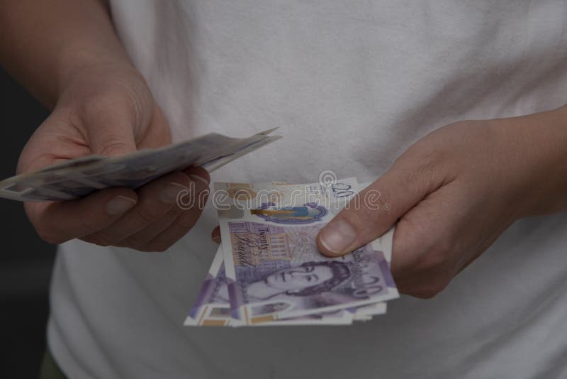 The hands of banknotes. money concept. The hands of banknotes. money concept