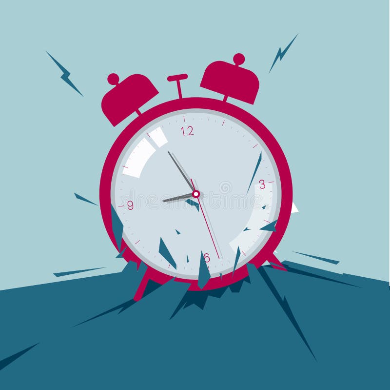 Broken Alarm Clock Stock Illustrations 313 Broken Alarm Clock Stock