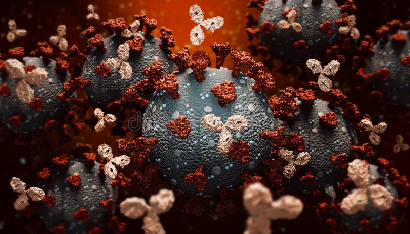 Monoclonal antibodies or immunoglobulin fighting against a group of coronavirus or covid cells 3D rendering illustration. Immunity, immune system, immunotherapy, biomedical, biology, medicine concepts. Accurate scientific render and artist vision. Monoclonal antibodies or immunoglobulin fighting against a group of coronavirus or covid cells 3D rendering illustration. Immunity, immune system, immunotherapy, biomedical, biology, medicine concepts. Accurate scientific render and artist vision