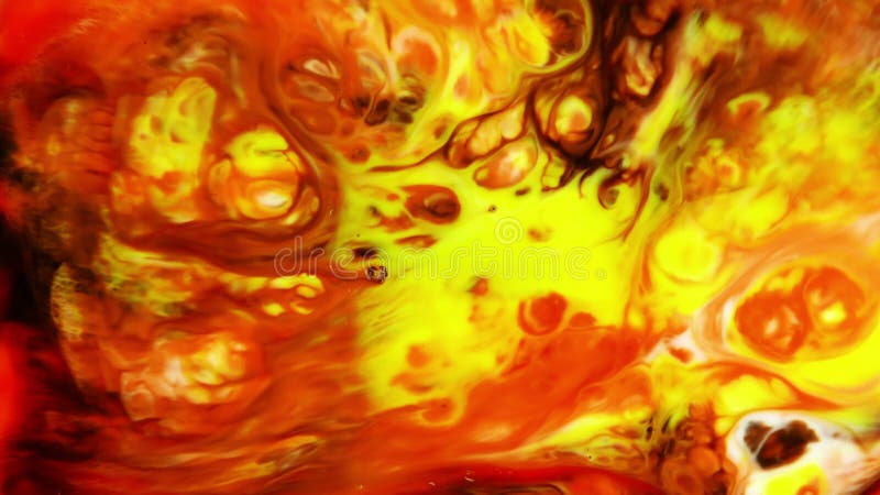 抽象五颜六色的油漆墨水液体爆炸扩散荧光的疾风运动