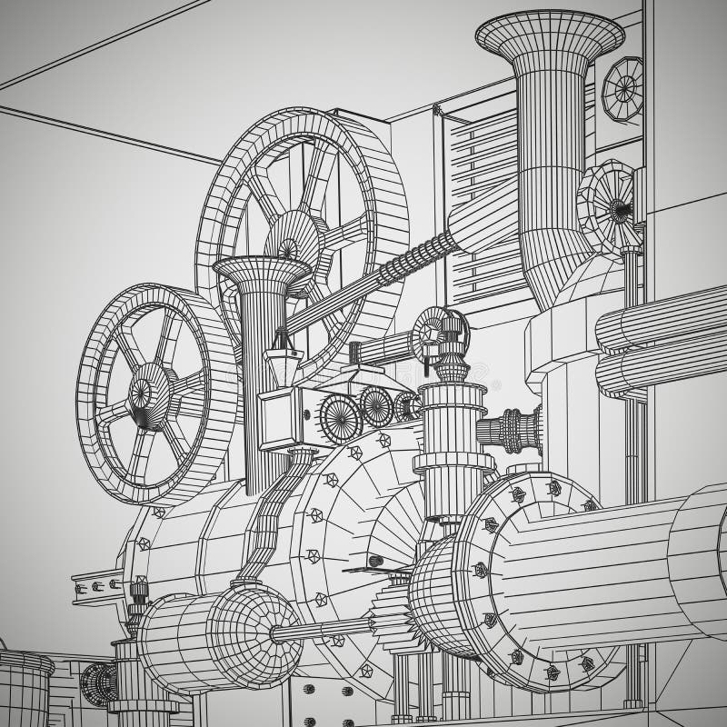 抽象工业，技术背景 齿轮概述 皇族释放例证