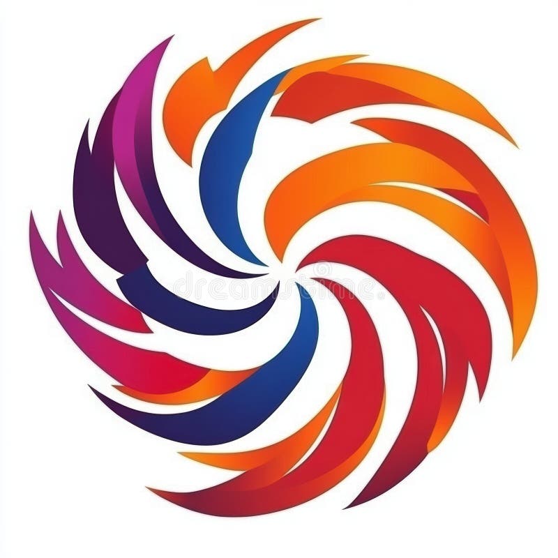 抽象彩色旋流设计 皇族释放例证