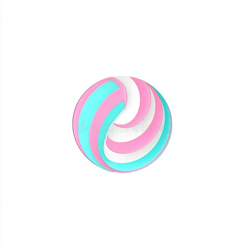 抽象旋流球 向量例证
