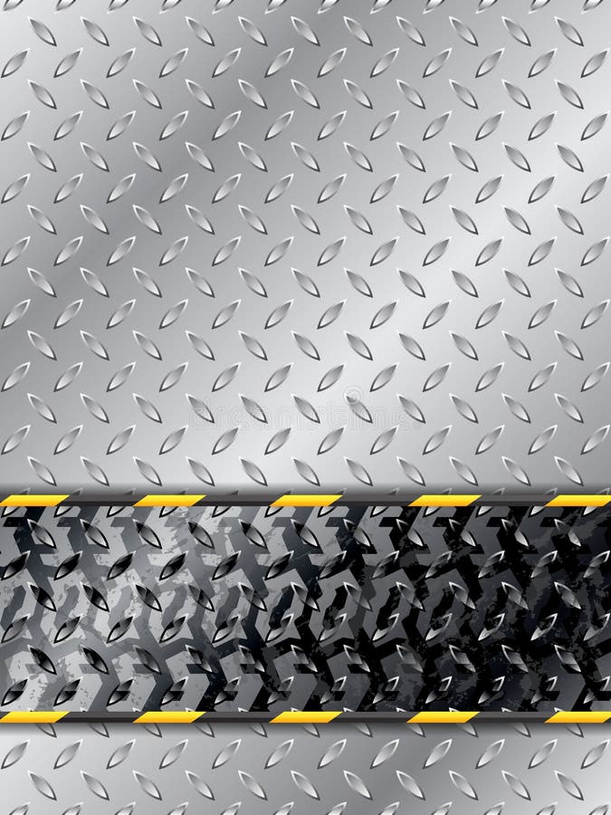 抽象的工业背景,带有轮胎痕迹 向量例证