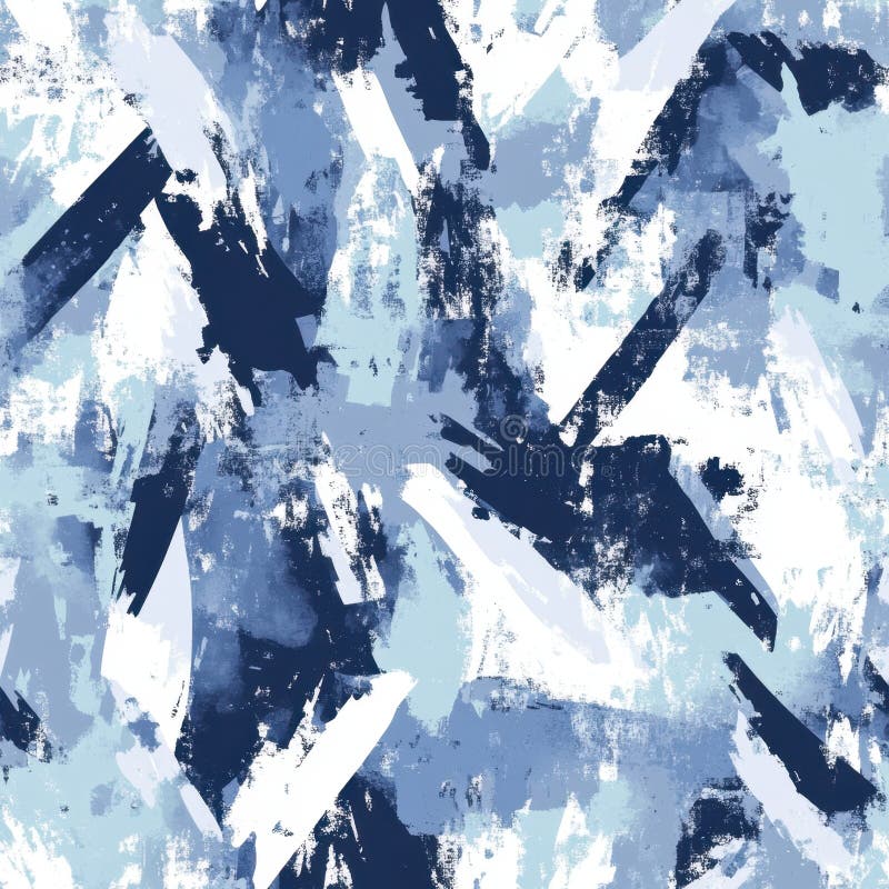 抽象蓝白笔画背景绘画艺术设计. 图库摄影