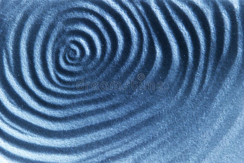 An abstract blue sand ripple. An abstract blue sand ripple