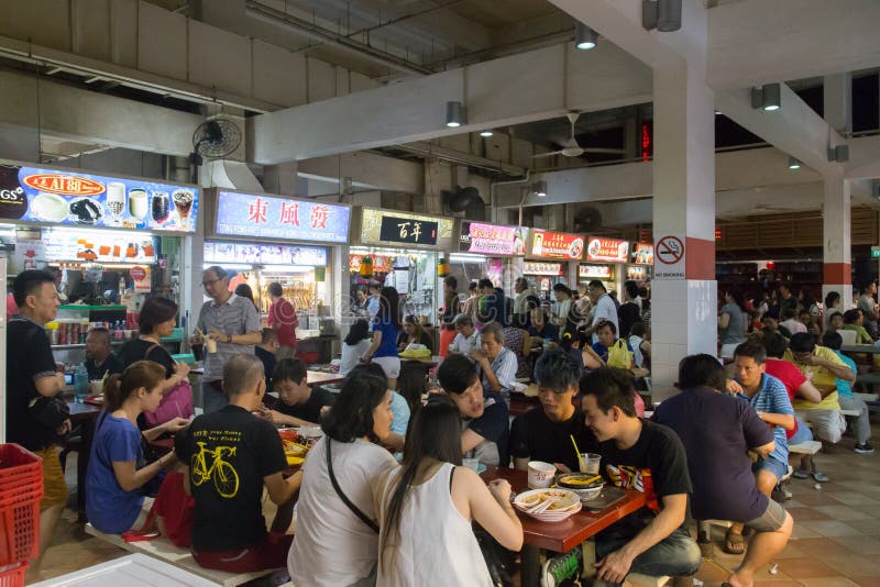 拉乌Pa星期六Foodcourt在新加坡 免版税图库摄影 拉乌Pa星期六Foodcourt在新加坡 免版税图库摄影
