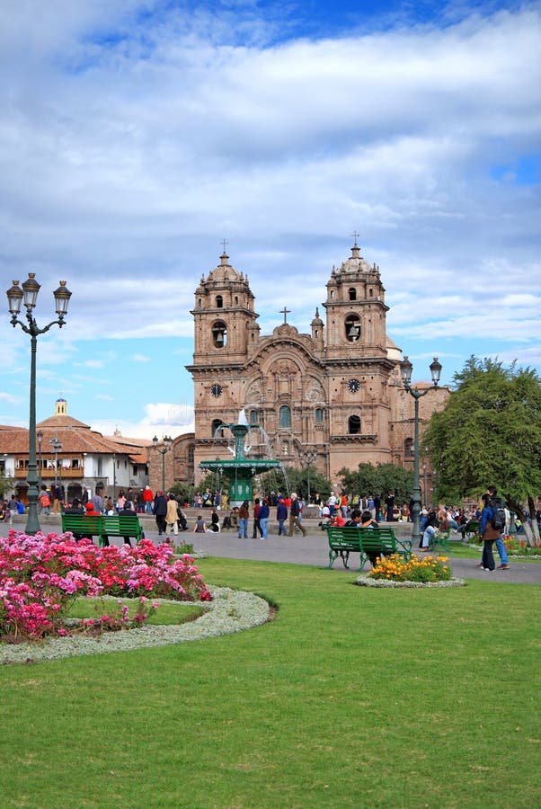教会cuzco 图库摄影