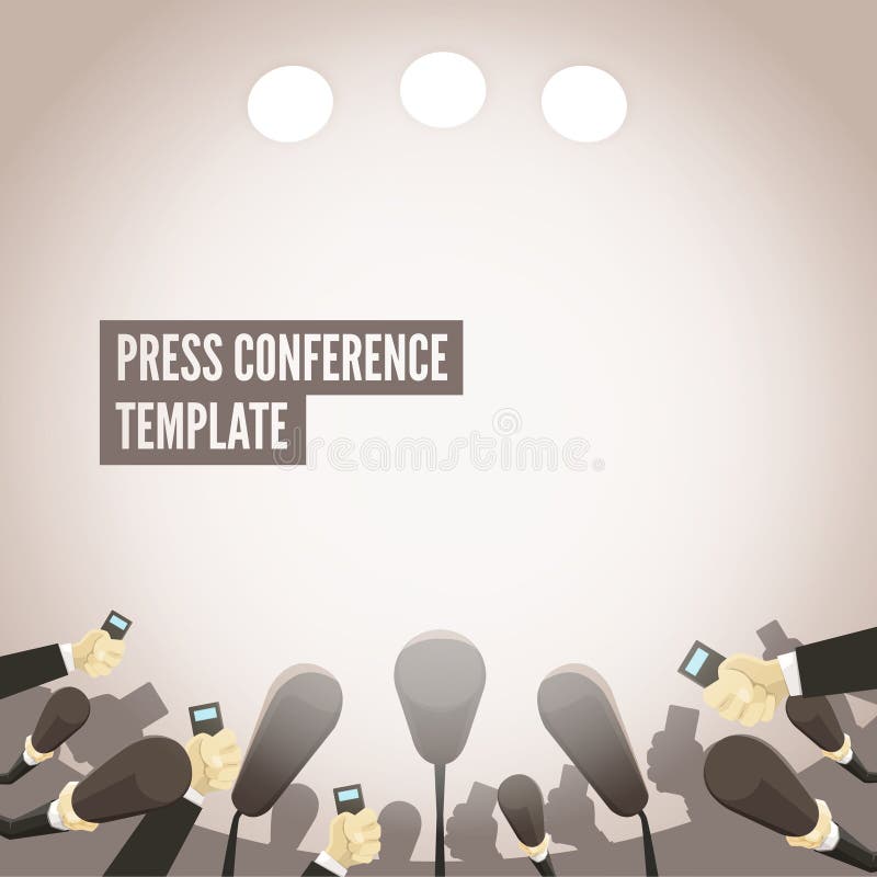 Press conference template. EPS 10 file. Press conference template. EPS 10 file.