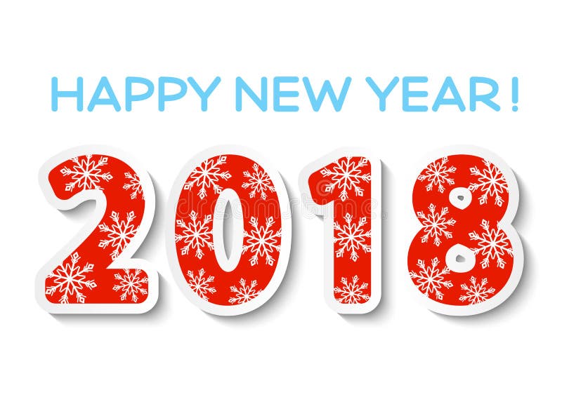 2018新年概念 皇族释放例证 2018新年概念 皇族释放例证