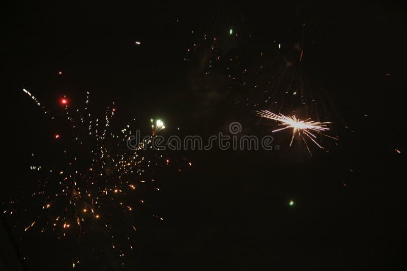 New Years fireworks rockets on New Years Day. New Years fireworks rockets on New Years Day