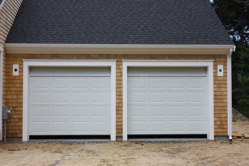 New 2 car attached garage. New 2 car attached garage.