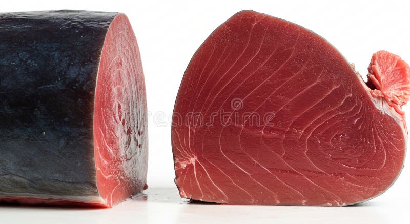新鲜金枪鱼可以享用美食 库存例证