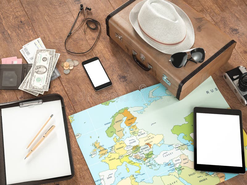 Travelling mockup business template. High resolution 3d render. Travelling mockup business template. High resolution 3d render