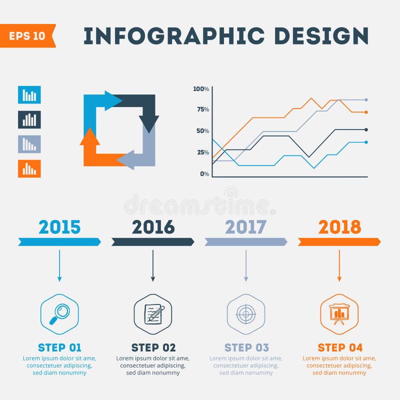 时间安排Infographic 向量例证 时间安排Infographic 向量例证