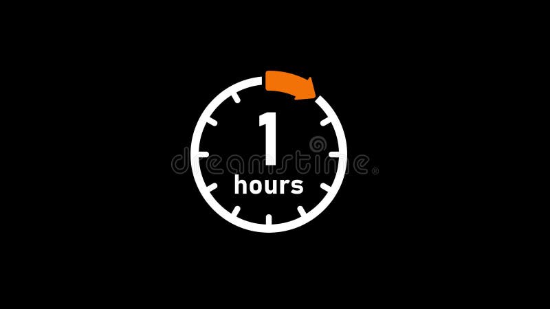 时钟计时器时间段等待时间动画4k 3小时