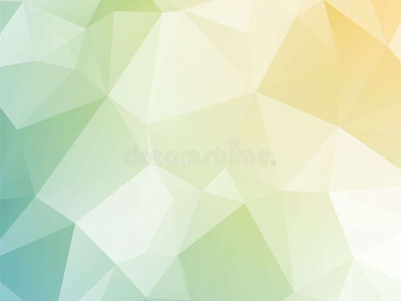 明亮的淡色黄色蓝绿色三角背景 皇族释放例证