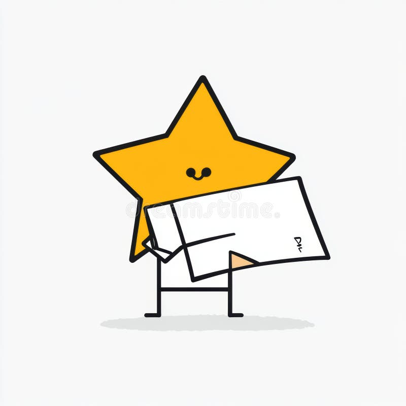 星形字符保持纸 皇族释放例证