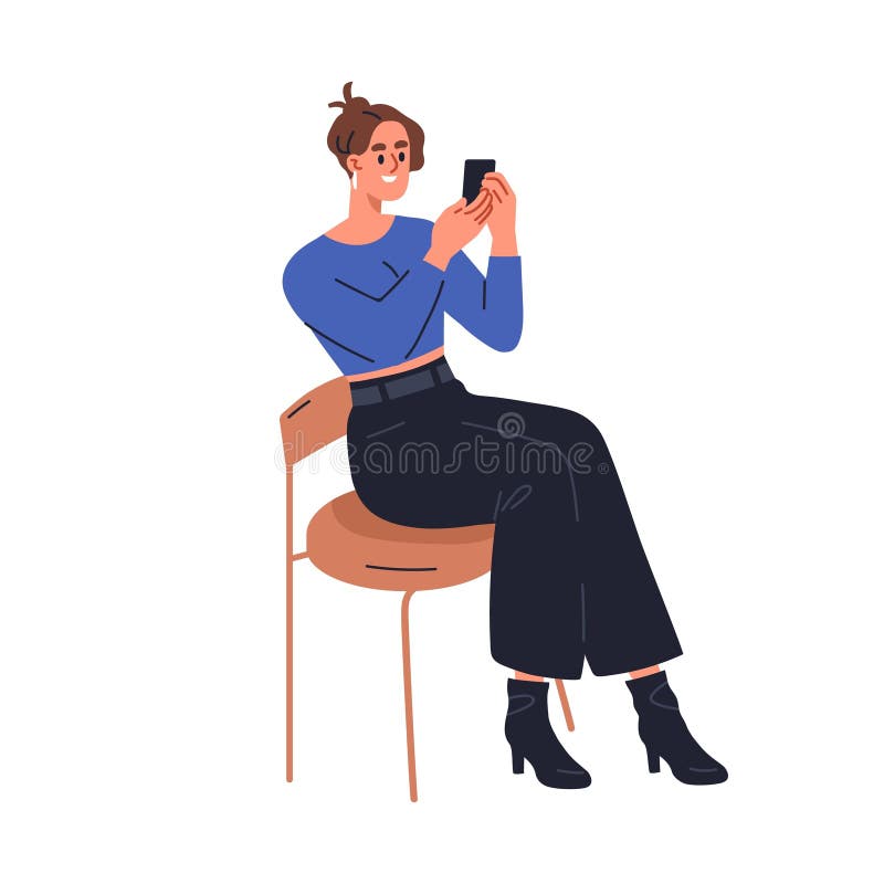 智能手机拍照的开心的年轻女人. 现代内容女博主拍摄摄影视频 皇族释放例证