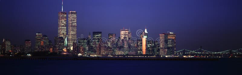 曼哈顿地平线 免版税图库摄影 曼哈顿地平线 免版税图库摄影