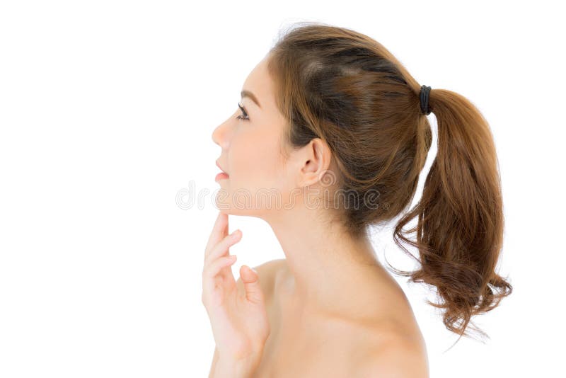 有构成的美丽的女孩,妇女和护肤化妆用品概念/smilling在面孔的可爱的亚裔女孩被隔绝 库存图片 有构成的美丽的女孩,妇女和护肤化妆用品概念/smilling在面孔的可爱的亚裔女孩被隔绝 库存图片