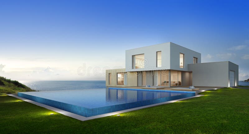 3d rendering of building and swimming pool. 3d rendering of building and swimming pool