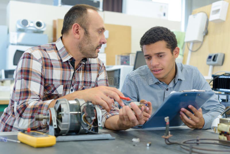机械展示发动机小角度学徒 免版税库存图片