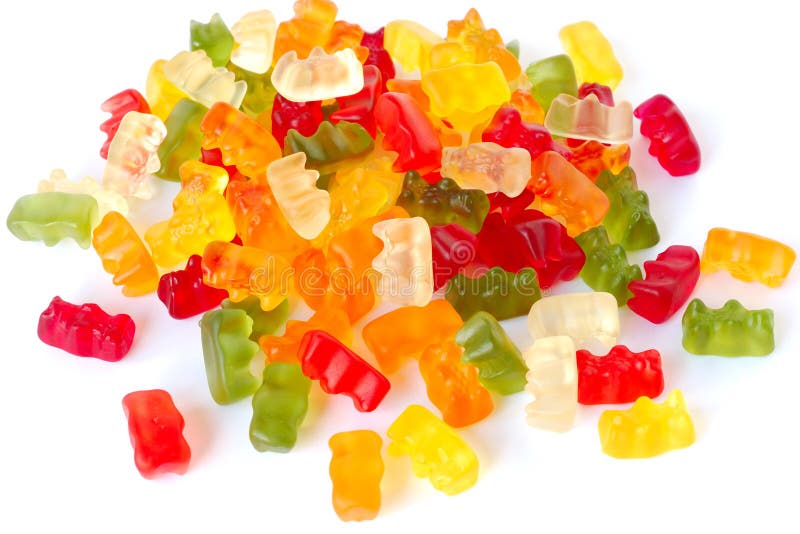 色彩缤纷的水果软糖 库存照片