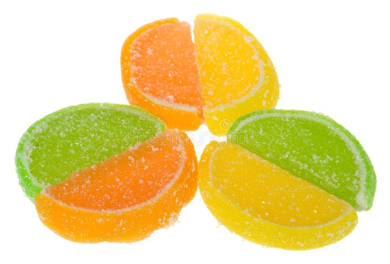 孤立的水果果冻 库存图片