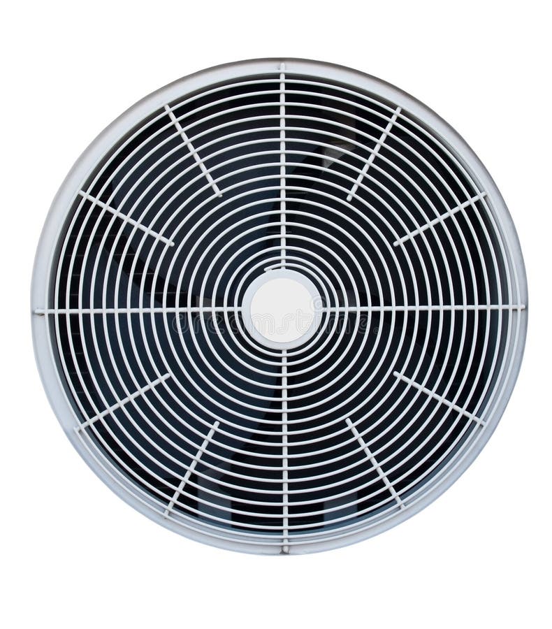 Air conditioner fan on white background. Air conditioner fan on white background