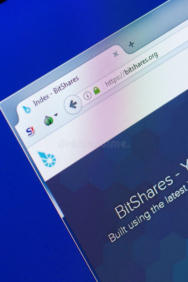 梁赞,俄罗斯- 2018年3月29日- Bitshares cryptocurrency主页在个人计算机显示,网地址- bitshares的 org 免版税库存照片 梁赞,俄罗斯- 2018年3月29日- Bitshares cryptocurrency主页在个人计算机显示,网地址- bitshares的 org 免版税库存照片
