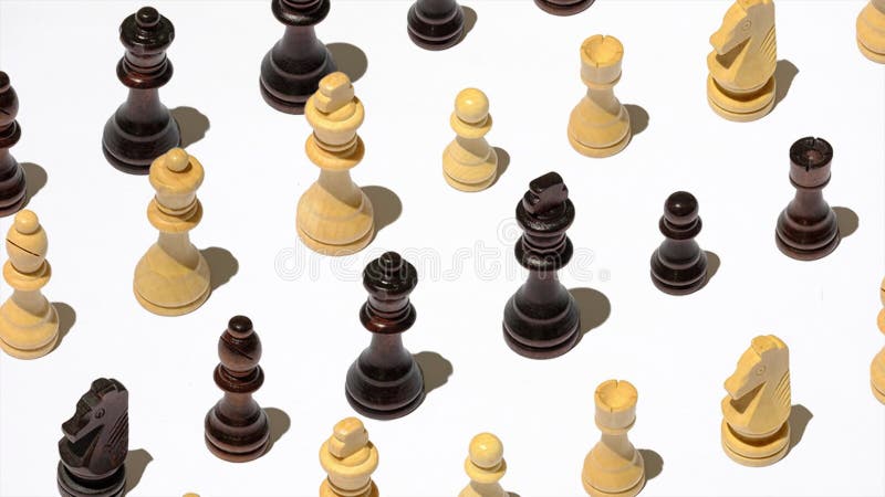 棋牌黑白上下游胜利冲突概念. 库存例证