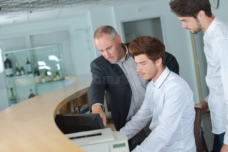 概念酒店管理 免版税库存照片