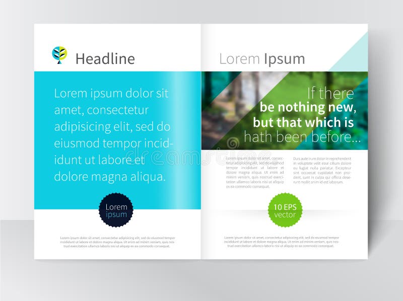 模板小册子、传单、杂志内页。库存矢量图 库存例证